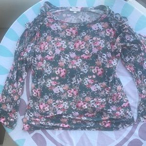 Forest Green with Rose Floral print